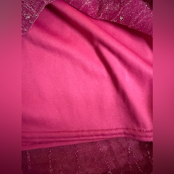 Vintage NWT Jessica McClintock x Gunne Sax Pink Metallic Strapless Gown size 5 - Picture 6 of 15